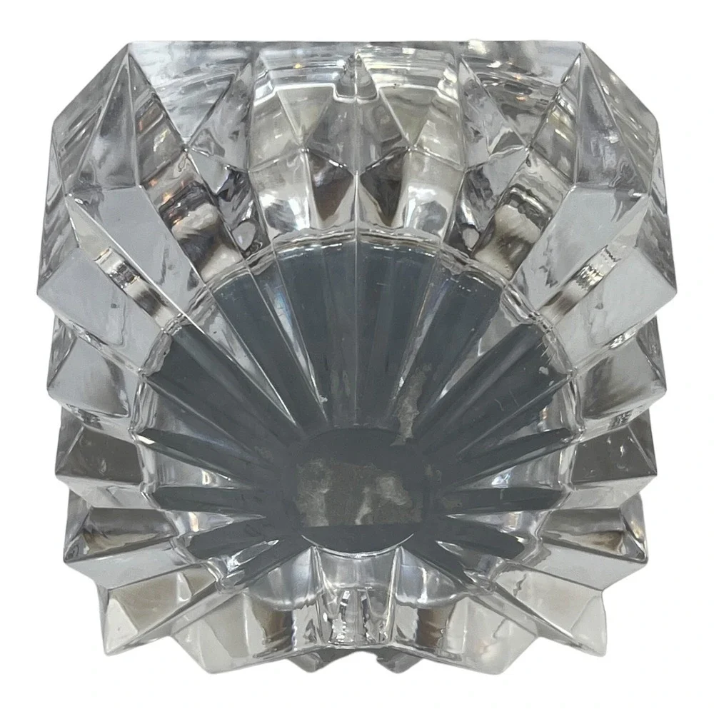 Mikasa Crystal Quartz Freestanding Desk Clock Germany